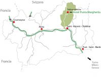 Cartina Valle d'Aosta
